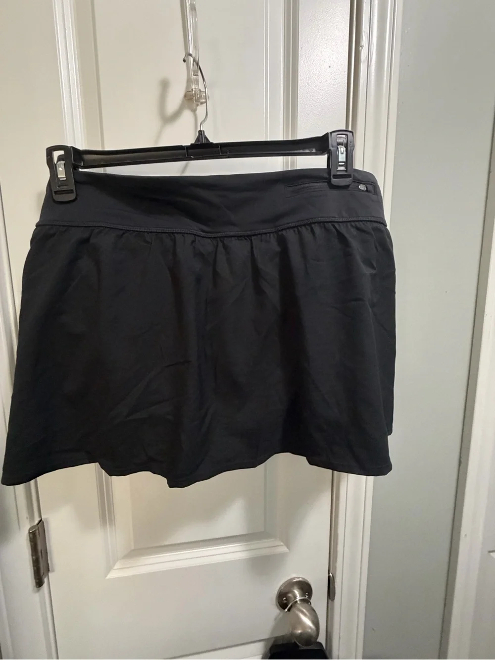 Nike Black Women's Swim Skirt with White Swoosh